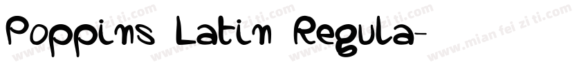 Poppins Latin Regula字体转换